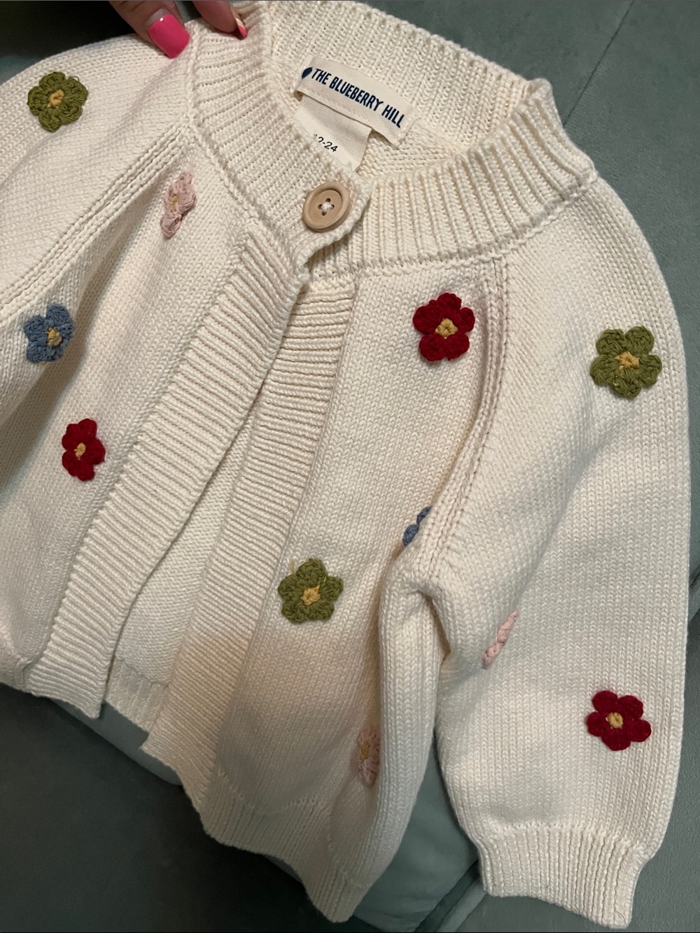 NEW The Blueberry Hill Cozy Cardigan size 12-24 months Girl